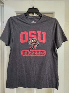 Ohio State Buckeyes OSU Colosseum Gray Graphic Tee Shirt Men’s L